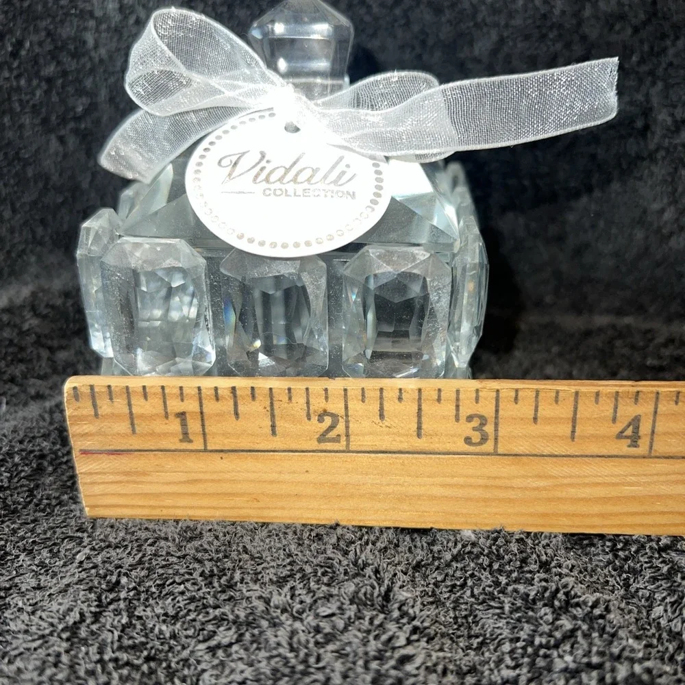 Crystal Square Lidded Trinket Jewelry Box NEW‎ Vidali Collection Decorative